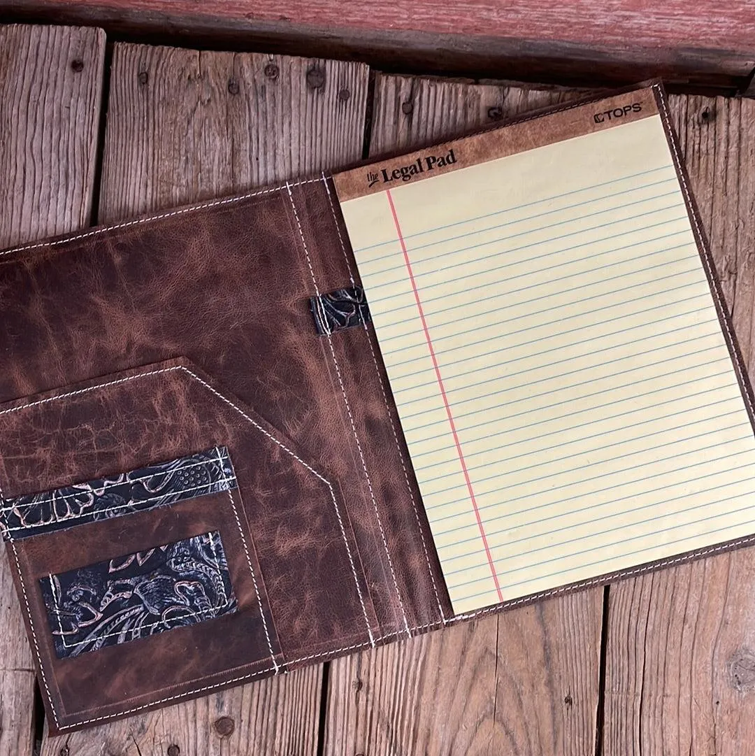 161 Large Notepad Cover - Brindle w/ Autumn Ash