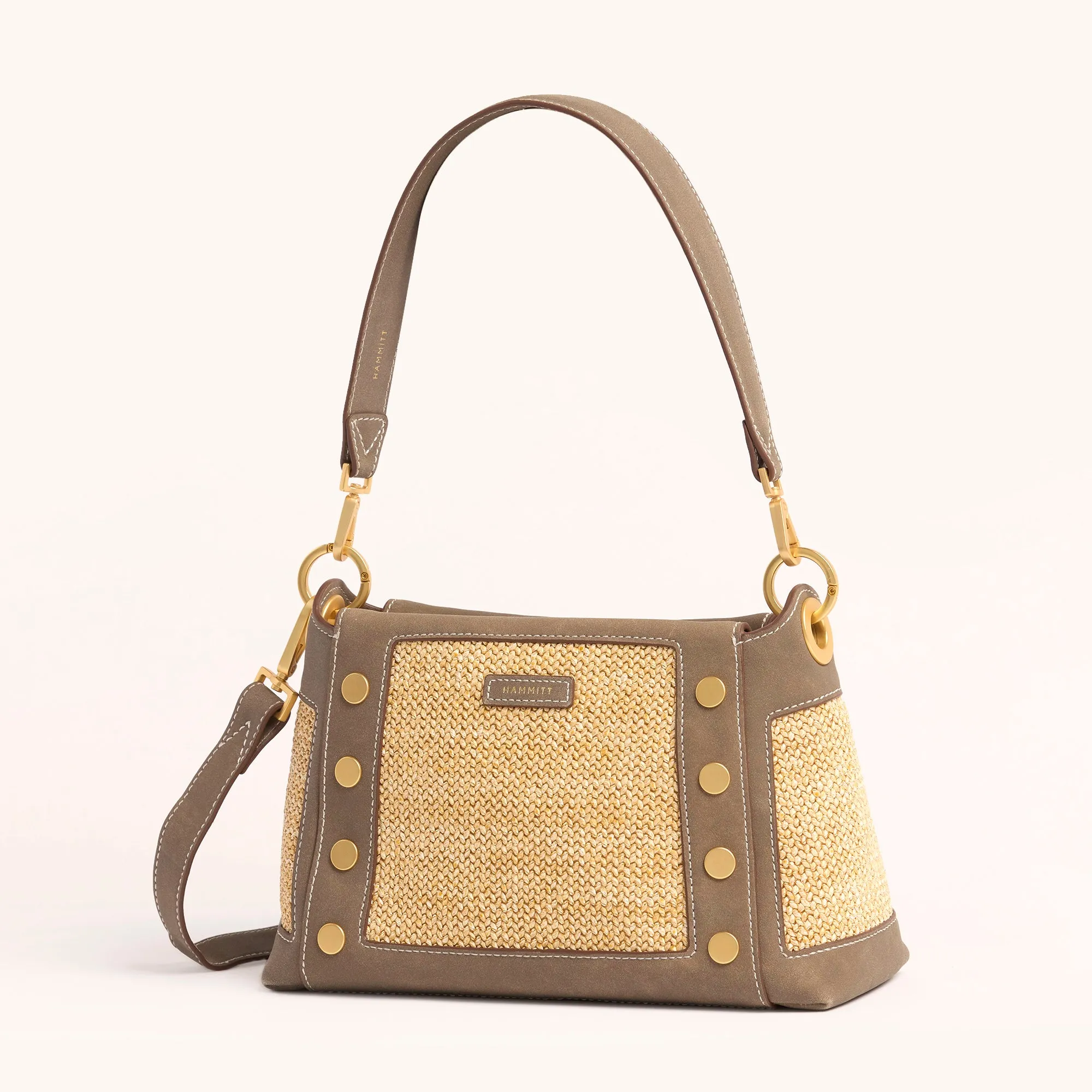 Bryant | Pewter Raffia/Brushed Gold | Med