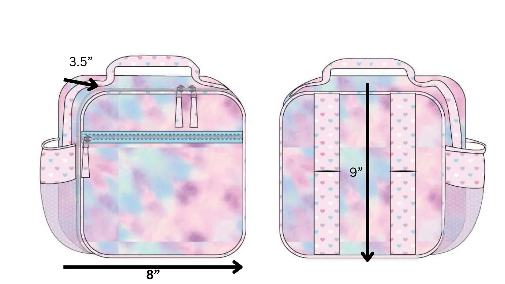 Candy Heart Tie Dye Lunchbox Presale