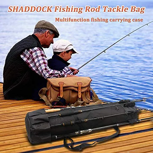 Fishing Bag Fishing Rod Reel Case Carrier Holder Fishing Pole Storage Bags Fishing Gear Organizer Travel Carry Case Bag by Shaddock