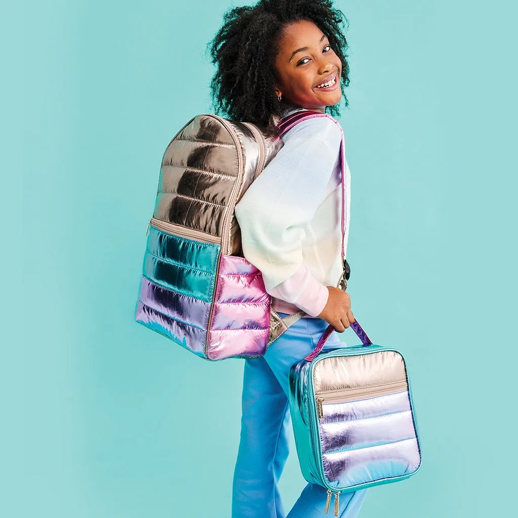 Iscream Icy Color Block Puffer Backpack