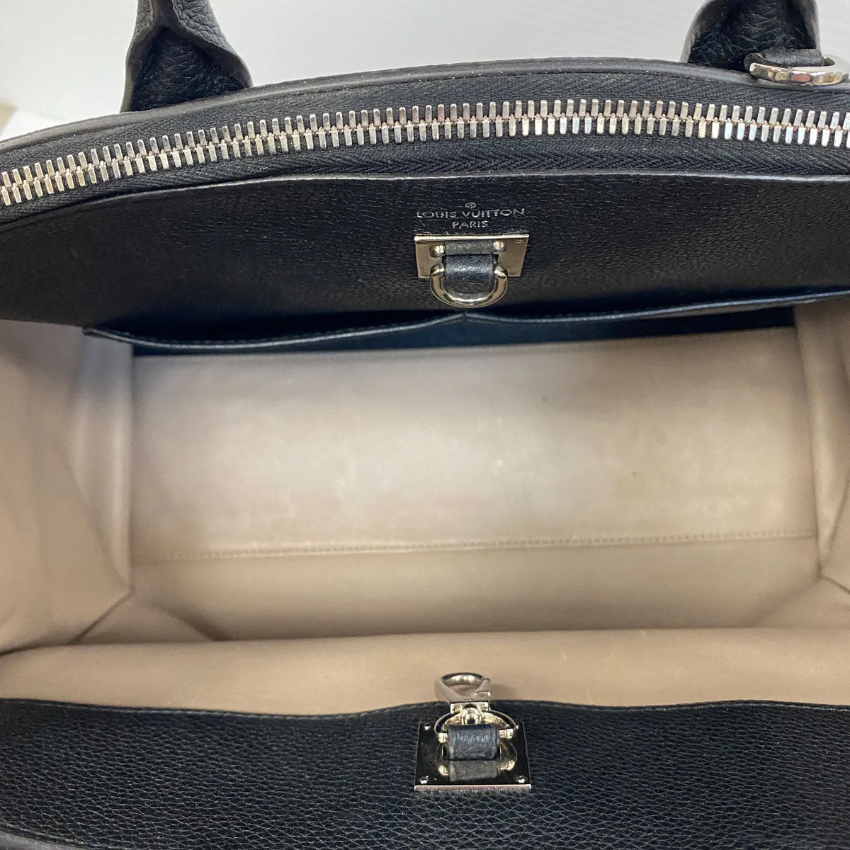 Louis Vuitton City Steamer MM Black/Beige 2-way Bag