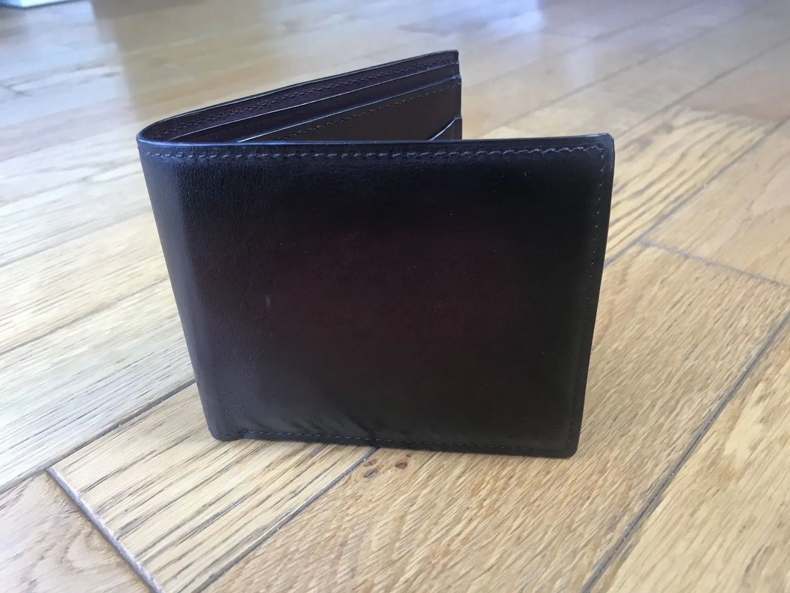 Makore Leather Compact Wallet