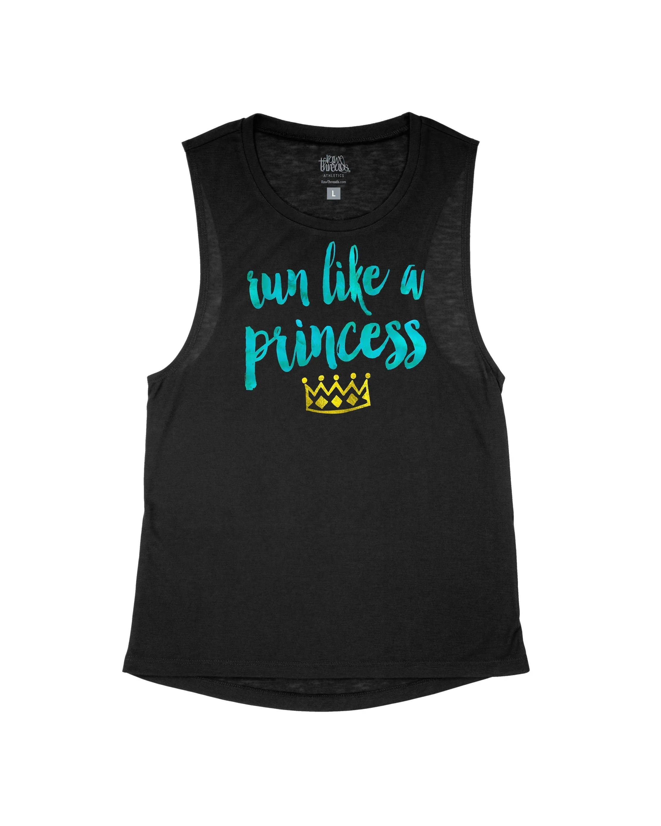 Run like a Princess (blue ink)