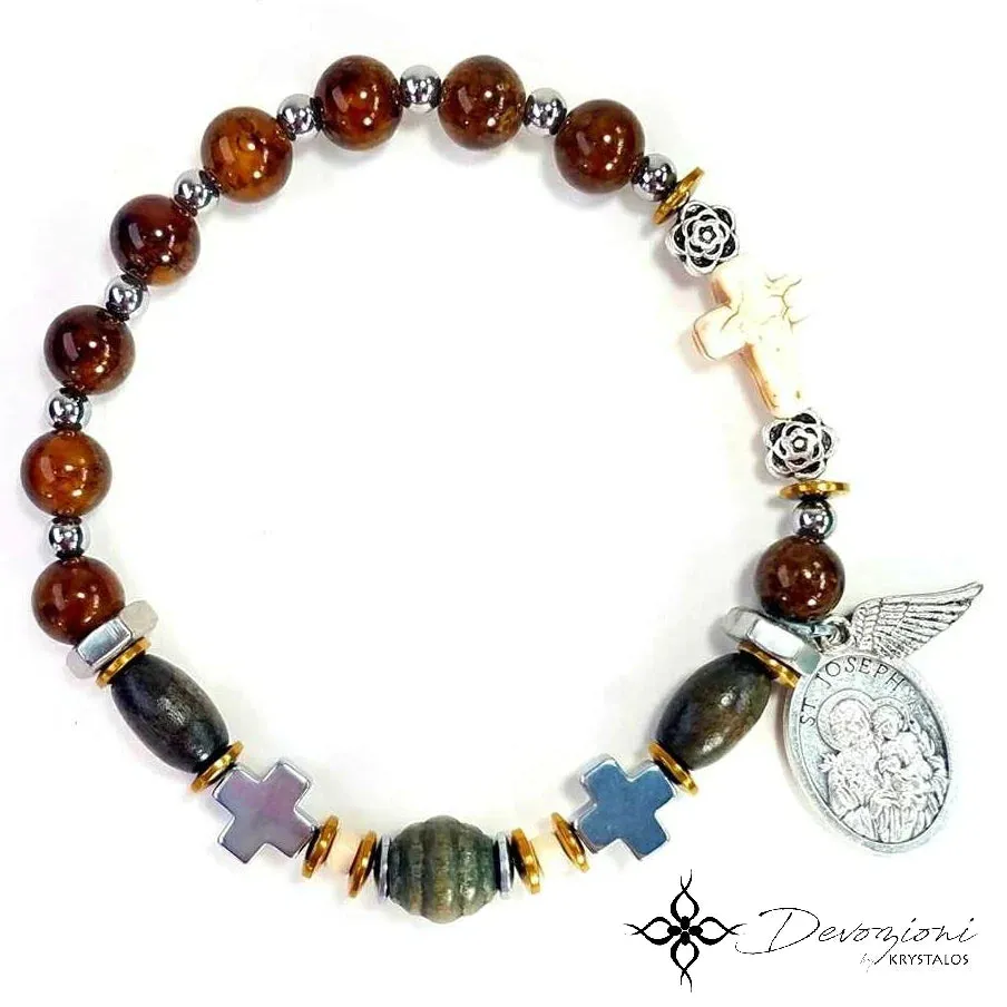 Saint Joseph  Devotional Bracelet  (Patron Saint of Fathers)