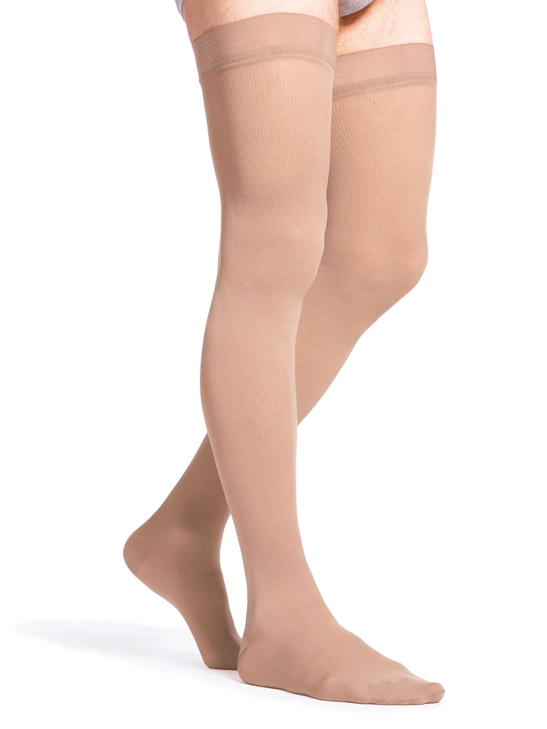 Sigvaris Opaque Men's Thigh High  20-30mmHg-Closed Toe